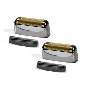 Super-X Metal Series Replacement Single Foil & Cutter (Black) - 2 pack