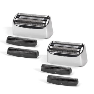 Super-X Metal Series Replacement Double Foils & Cutters (Silver) - 2 pack